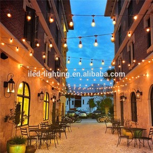 סין ILED 110V 220V חיצוני מסיבת חג מחרוזת אורות 48FT עם 15pcs ירד שקעי חתונת מחרוזת אורות s14 LED נורות - Product Image 6