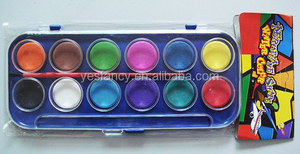 Meilleur 12 couleurs étudiants <span class=keywords><strong>aquarelle</strong></span> gâteau ensemble OEM d'eau acceptées couleur <span class=keywords><strong>peinture</strong></span> par <span class=keywords><strong>numéro</strong></span> - Product Image 4