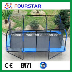 Rectangle 8ft * 14 pieds <span class=keywords><strong>trampoline</strong></span> sautant <span class=keywords><strong>trampoline</strong></span> extérieur - Product Image 3