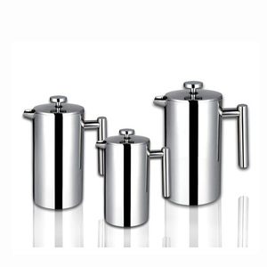Cafetière thermos moderne à double paroi en acier inoxydable de haute qualité pour les vacances en camping-Design rustique classique - Product Image 2