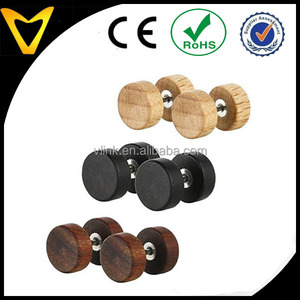 8 خشب فاخر ، مقابس أذن مزيفة ، مقابس الأذن الوهمية ، مسمار مسمار مسمار - Product Image 2