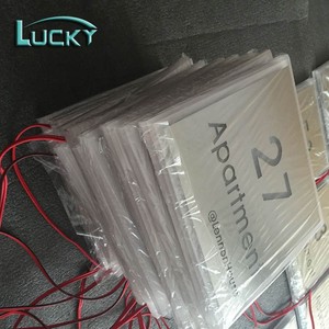 กันน้ำอิเล็กทรอนิกส์<span class=keywords><strong>ห้อง</strong></span><span class=keywords><strong>พัก</strong></span>โรงแรมหมายเลข3D ประตูอะคริลิหมาย<span class=keywords><strong>เลข</strong></span>สัญญาณไฟ - Product Image 5