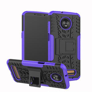 Moda PC TPU suave duro doble protección teléfono cubierta soporte plegable para Motorola Moto <span class=keywords><strong>Z3</strong></span> juego - Product Image 3