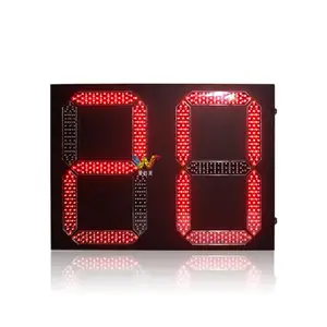 800*600MM Crossroad vehicle two-digit display IP68 waterproof red and green two-color PC case LED traffic countdown