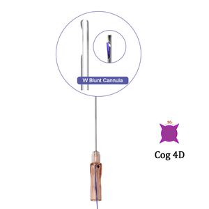 Cog 4D tipo W contundente cánula 18G 19G ultra <span class=keywords><strong>v</strong></span> ascensor de rosca para cara de elevación - Product Image 1