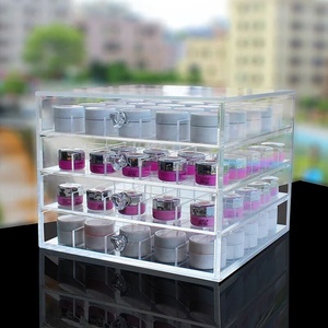 Bán Buôn Pha Lê Rõ Ràng Acrylic Mỹ Phẩm Trang Điểm Hiển Thị Organizer Cho Nail Gel Polish - Product Image 4