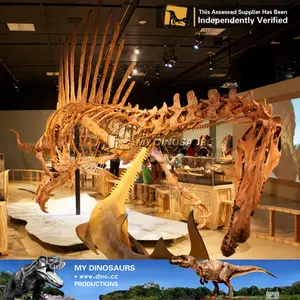V-образный качественный искусственный динозавр, шпинозавр, каркас динозавра реального размера