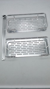 钻孔安装空间铝制 <span class=keywords><strong>2</strong></span> 层方形搁板浴室储物架 - Product Image 4