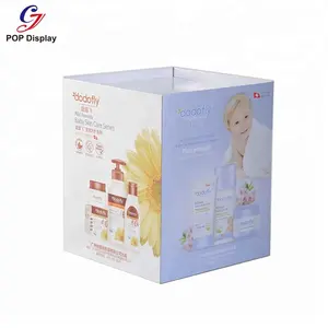 Promotie Marketing Kartonnen Dump Bin Retail Floor Display Supermarkt Gegolfd Pallet Carton Display Bakken Voor Baby Broek