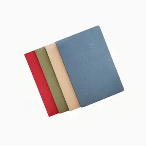 Cuaderno de encuadernación cosido para costura, papel de perla, tapa en blanco, diarios de escritura planos