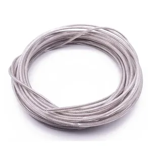 De acero inoxidable/acero galvanizado/acero, ss/gi de la cuerda de alambre de cable recubierto de plástico