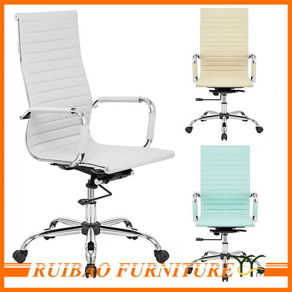 2016 Лучшие Продажи Дешевый и Классический Белый Кожаный Коммерческие Офисные Кресла