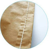Sac en papier kraft brun à fond cousu pour la farine de blé, sac d'emballage multi-parois de qualité alimentaire - Product Image 2