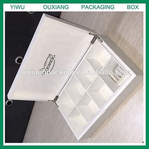 <span class=keywords><strong>Caja</strong></span> de té de <span class=keywords><strong>madera</strong></span> con 8 <span class=keywords><strong>compartimentos</strong></span>, acabado lacado en blanco mate, de lujo, nuevo diseño - Product Image 5