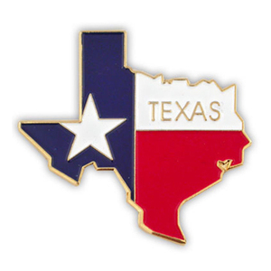 Großhandel hochwertige Texas State Flag Emaille Anstecknadel