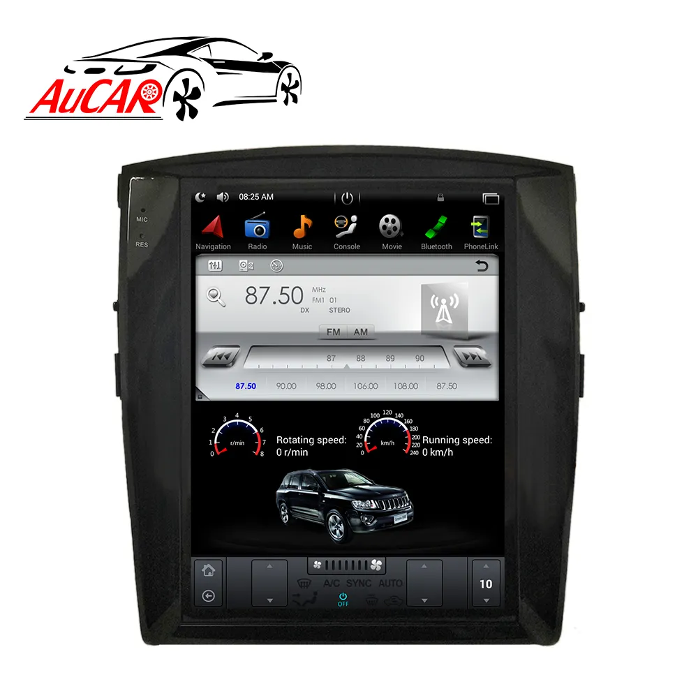 AuCAR 12.1 "Android 9 Car Đài Phát Thanh Video GPS Navigation Android Xe Stereo Monitor Cho Mitsubishi Pajero V93 V97 Montero 2006-2019