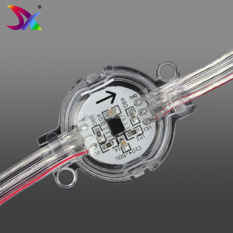 High Brightness 600LM SMD LED Point Light Module RGB Pixel Outdoor Architectural Landscape Theme Park IP65 PC Body Material