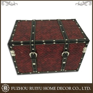 <strong>Manufacturer</strong> China Classical OEM Antique Wooden <strong>Storage</strong> <strong>Trunk</strong> - Product Image 2