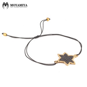 MI-B180041 fait main d'hexagramme étoile de david bracelet simple chaîne bracelet bijoux pour femmes unisexe - Product Image 3