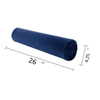 Oreiller traversin rond, flambant neuf, avec couvercle lavable et amovible, ergonomique, pour la tête, le cou, le dos et les jambes