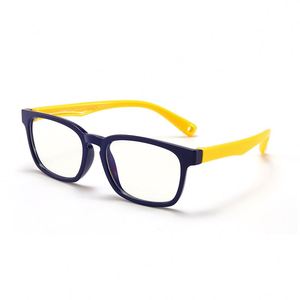 Unzerbrechliche Silikon-Kinder brille Anti Blaulicht Weiche Kinder brille Quadratische Kinder Optischer Rahmen Kieselgel - Product Image 3