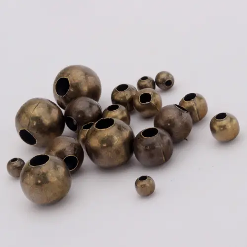 Gold Plated Loose Iron Ball Beads for Jewelry Making DIY fashion Jewelry findings