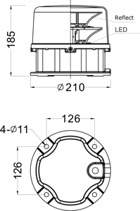 Altos edificios, torres De Telecomunicaciones Flash LED Chimenea balizamiento - Product Image 4