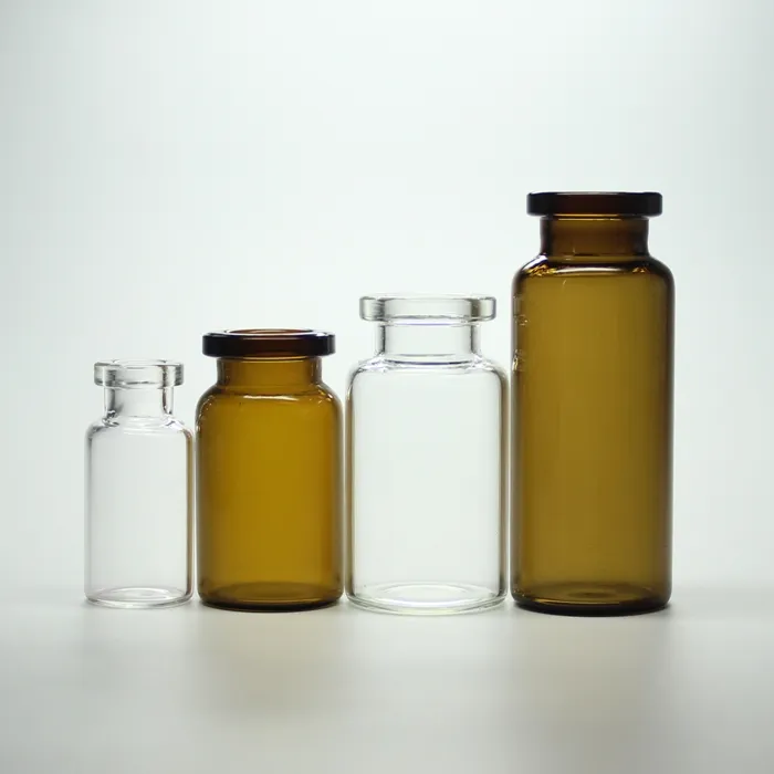 2ミリリットル3ミリリットル5ミリリットル7ミリリットル10ミリリットル30ミリリットルClearまたはAmber Pharmaceutical Injection Glass Bottle Vial