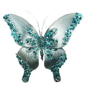 Glitter Christmas butterfly decoration