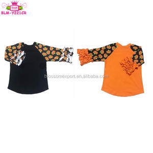 Abbigliamento bambino Glassa Dell'increspatura Raglan <span class=keywords><strong>T</strong></span>-<span class=keywords><strong>Shirt</strong></span> Per Bambini Boutique di Abbigliamento Delle Ragazze 3/4 Del Leopardo Del Manicotto Dell'increspatura Raglan Camicia - Product Image 2