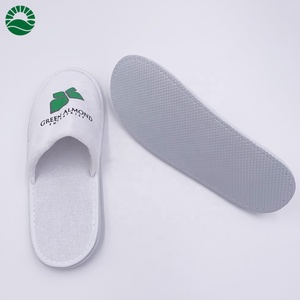 Pantoufle d'hôtel de velours blanc d'hôtel cinq étoiles de luxe de Customfor - Product Image 5