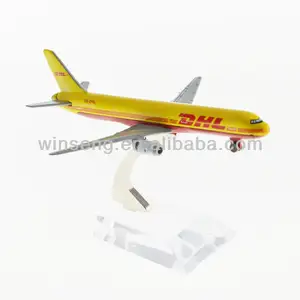 DHL 금속 비행기 모델 B757 장식
