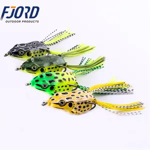 FJORD 3D Eyes Lifelike Bionic Baits Tackle Soft Plastic Bait Frog Fishing Lure