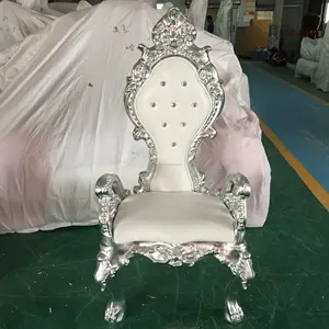 Nuovo Design sedia da sposa in velluto sedie reali in vendita