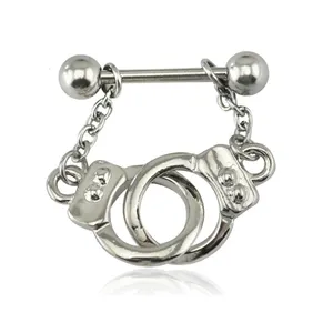 Piercing anneau pour mamelon de chaîne en acier inoxydable, bijoux authentiques, Septum d'esclave, 316l