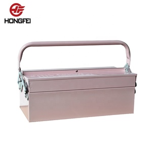 China Hongfei Cantilever Metal Tool Box Metalwork Hot Selling Red or Pink Tool Box