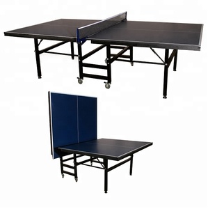 Black Color <strong>Foldable</strong> <strong>Table</strong> <strong>Tennis</strong> <strong>Table</strong> Movable Pingpong <strong>Table</strong> - Product Image 5