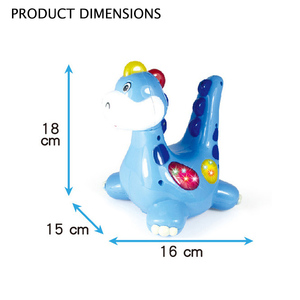 Jacko Toys Nouveaux Jouets Dinosaures Cartoon à Piles avec Fonction Bump and Go et <span class=keywords><strong>Musique</strong></span> pour le Festival du Commerce - Product Image 5
