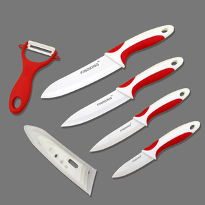 FINDKING Brand Beauty Gifts Nice Touch Handle Kitchen <strong>Knife</strong> Set Ceramic <strong>Knife</strong> 3&quot; <strong>4</strong>&quot; <strong>5</strong>&quot; 6&quot; Inch+ Peeler+Covers Fruit <strong>Knife</strong> Set