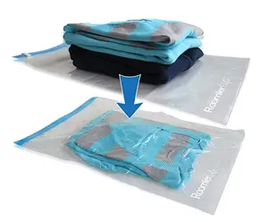 Bolsas de vacío para almacenamiento de ropa y ropa de cama, bolsas de espacio de plástico con bomba