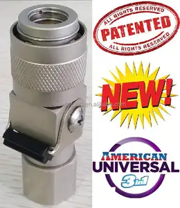 Universal High Flow Safety Air Quick Coupler For High Air Consumption Tools