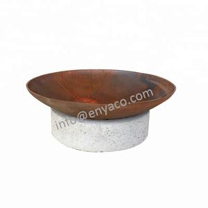 Özel Firepit açık beton masa, bahçe Metal ateş çukuru barbekü şömine <span class=keywords><strong>Gabion</strong></span> taş - Product Image 5