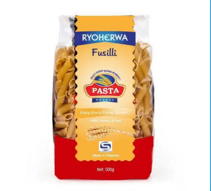 dry pasta noodle packaging bag with clear window