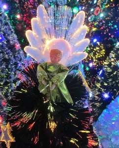 90cm-210cm LED fiber optic angel for top of christmas tree