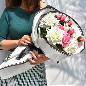 Shinewrap Cercles Concentriques Imprimé Tissu Fleur Cadeau Papier D'emballage - Product Image 6