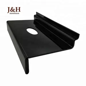 Grote Promotionele 25cm * 11cm * 4cm Zwart Acryl Schoenen Display Plank voor Slatwall