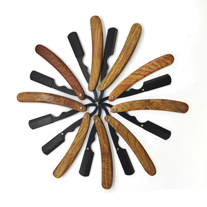 <span class=keywords><strong>Rasoio</strong></span> a Mano Libera con Manico in Legno e Logo OEM per <span class=keywords><strong>Barba</strong></span> e Rasatura - Product Image 5