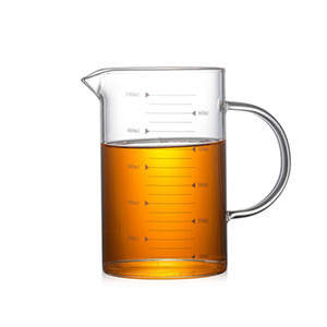 Prix de vente d'usine <span class=keywords><strong>Verre</strong></span> borosilicate Tasse à mesurer de 500 ml avec bec verseur et poignée en <span class=keywords><strong>verre</strong></span> Fait à la main Résistant à la chaleur Écologique - Product Image 3