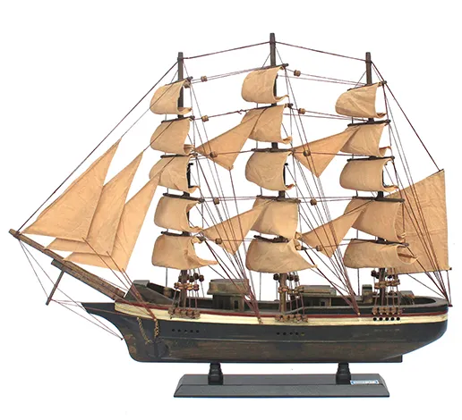 24 inç özel ahşap "cutty sark" tekne modeli ahşap dekorasyon yelkenli tekne modeli