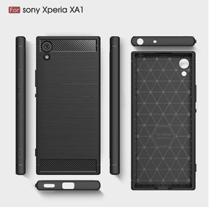 <span class=keywords><strong>Coque</strong></span> de téléphone simple en fibre de carbone pour <span class=keywords><strong>Sony</strong></span> <span class=keywords><strong>Xperia</strong></span> XA1 Ultra étui pour <span class=keywords><strong>Sony</strong></span> <span class=keywords><strong>Xperia</strong></span> XA1 Plus housse de téléphone portable - Product Image 1